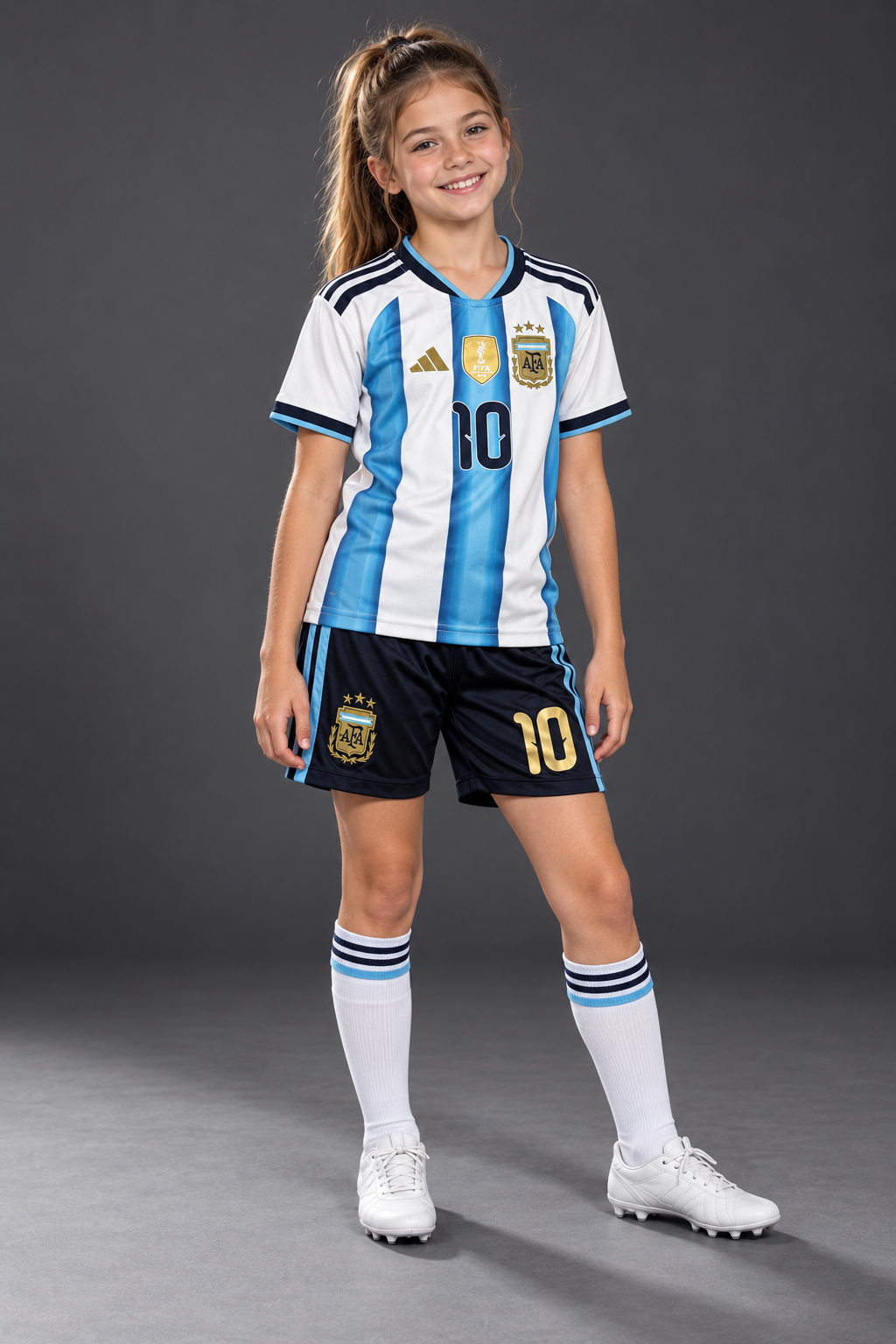 Jersey Argentina Local Mundial 26 MESSI Infantil
