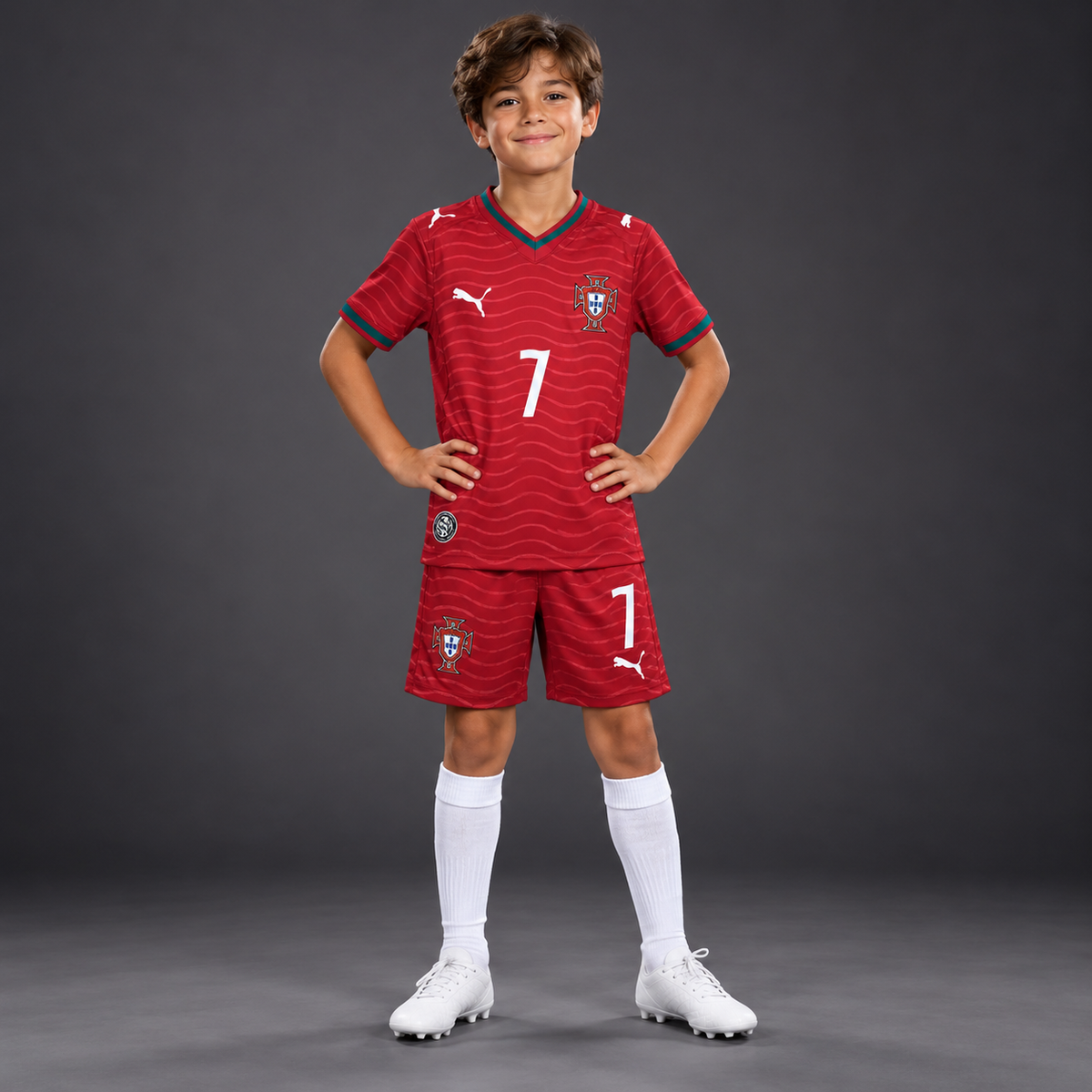 Jersey Portugal Local Mundial 26 RONALDO Infantil