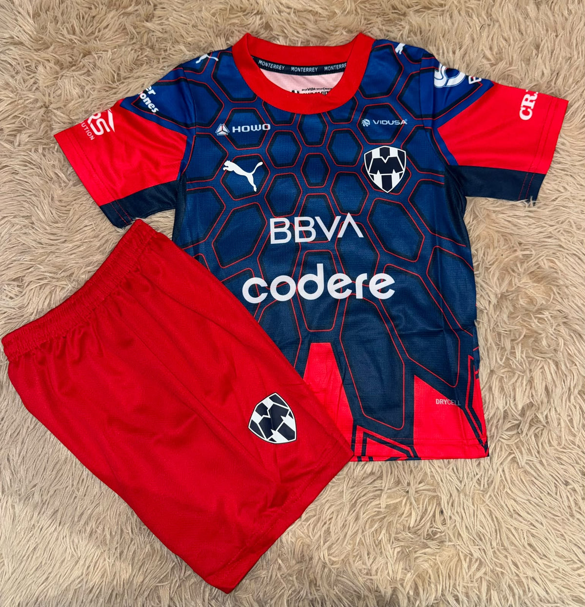 Jersey Rayados portero Spider 26-27 infantil