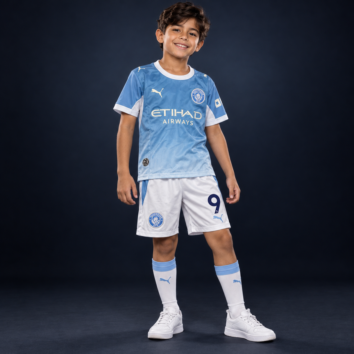 Jersey Manchester City Local 26-27 Haaland infantil