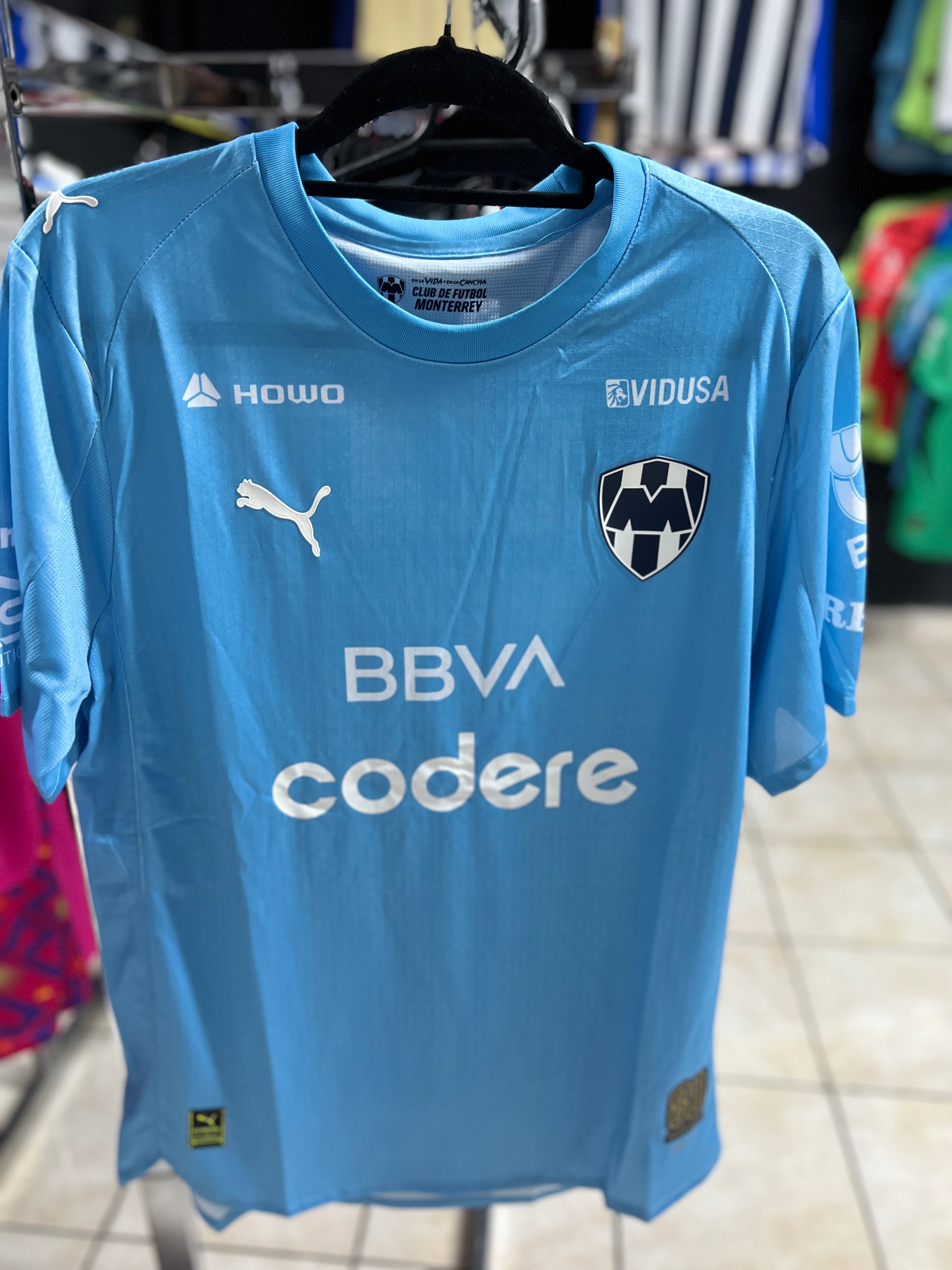Jersey Rayados portero celeste 25-26