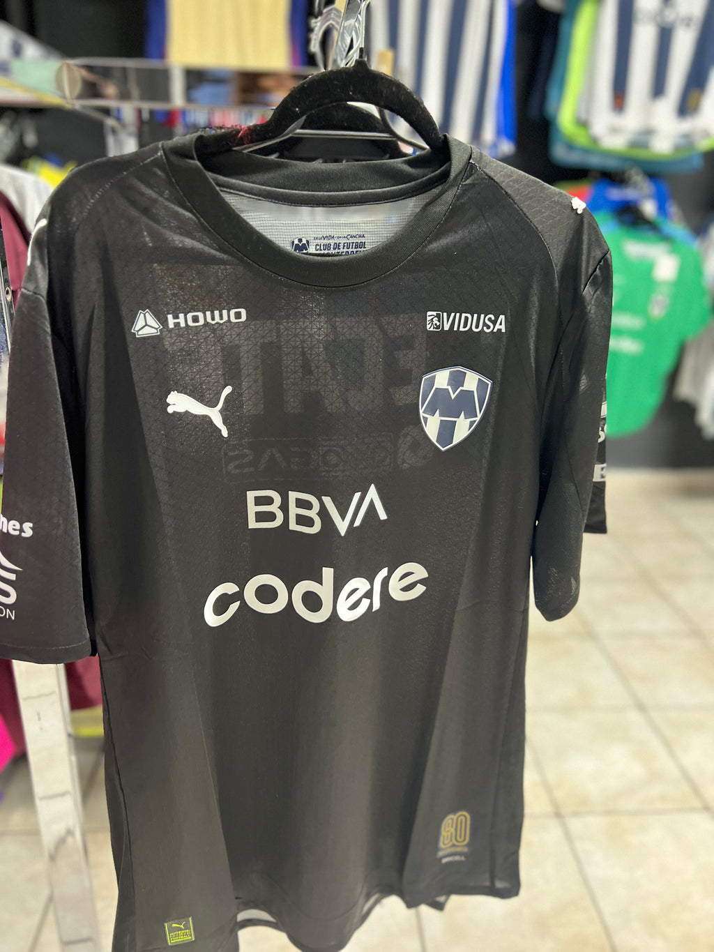 Jersey Rayados portero negro 25-26