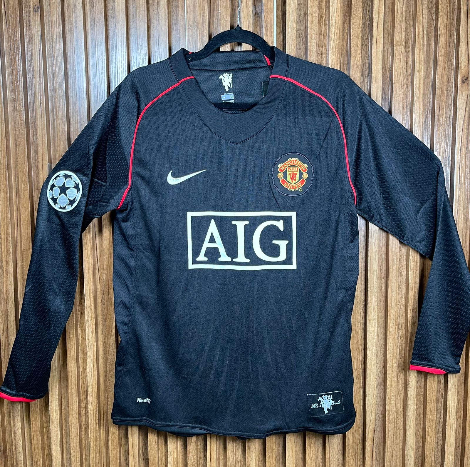 Jersey Man U. Visita Ronaldo ML 2007-2008