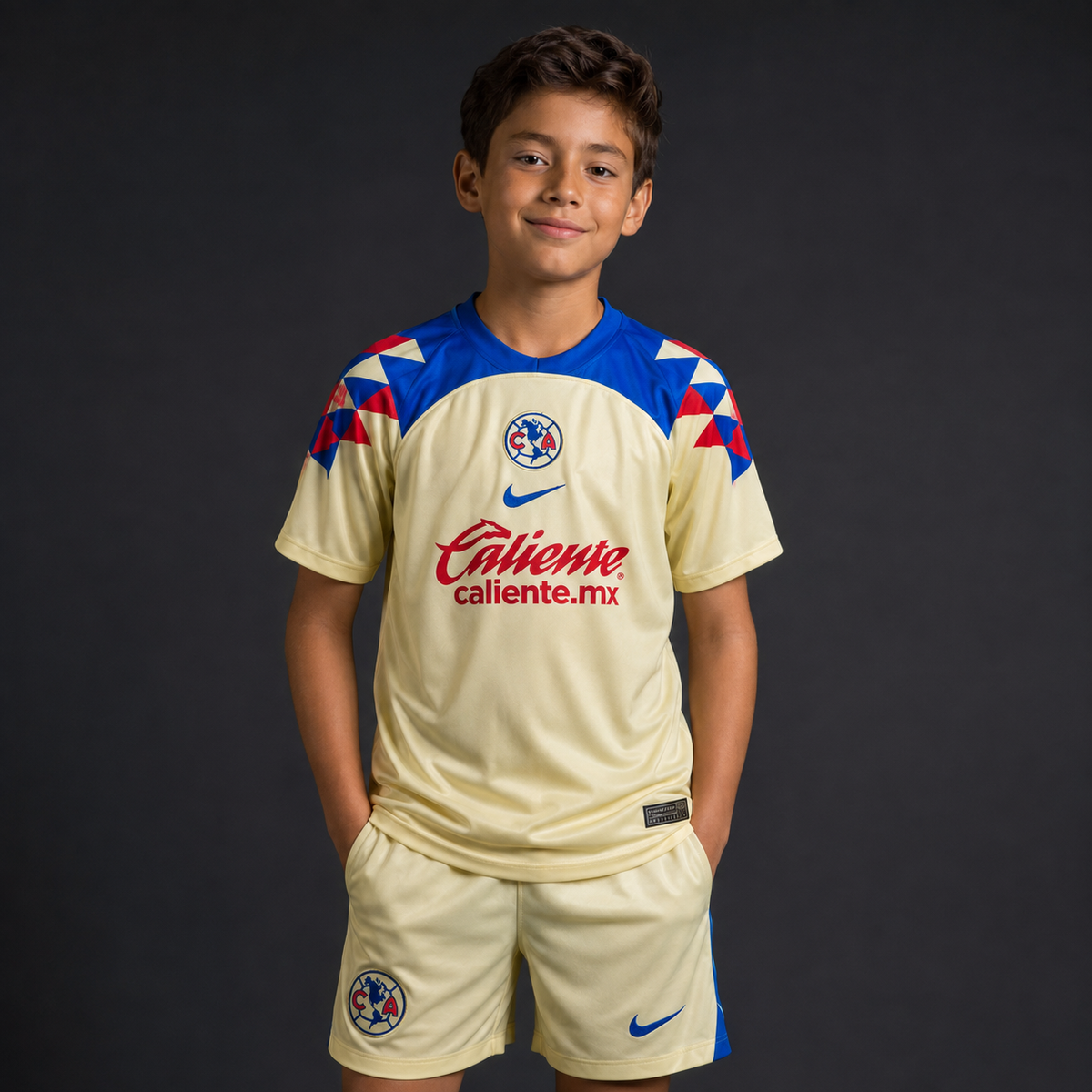 Jersey America Local 23-24 Infantil con modelo - GOAT SPORTS