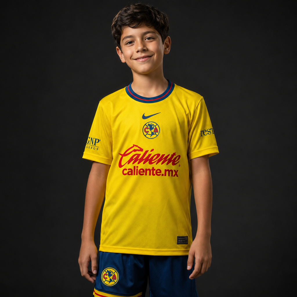 Jersey America Local 24-25 Infantil con modelo - GOAT SPORTS