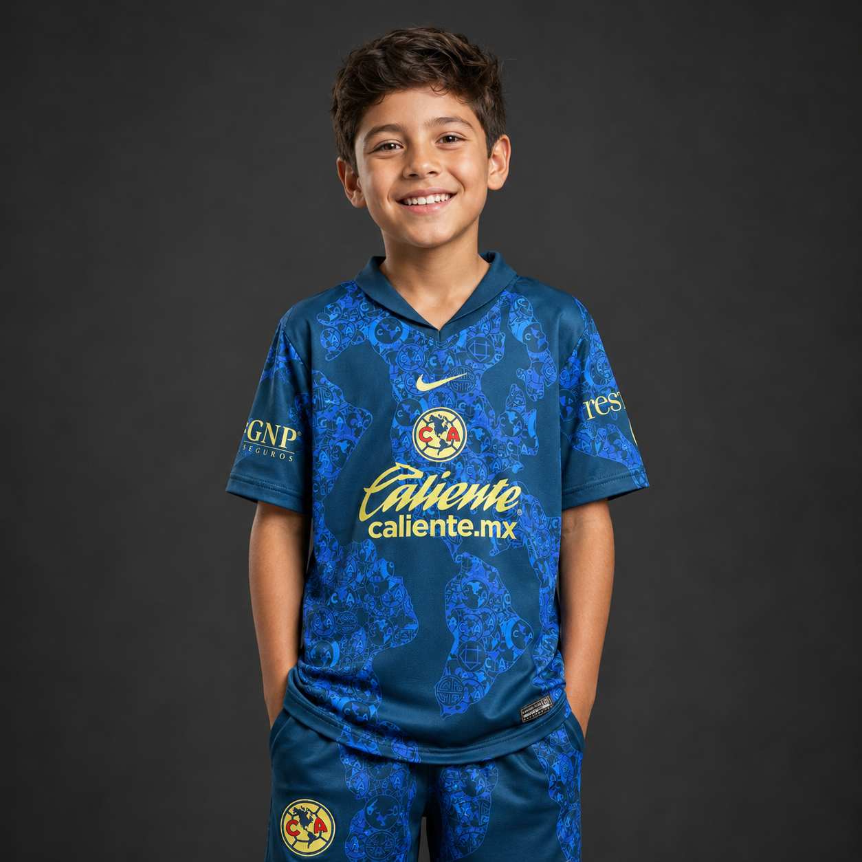 Jersey America Visita 24-25 Infantil con modelo - GOAT SPORTS