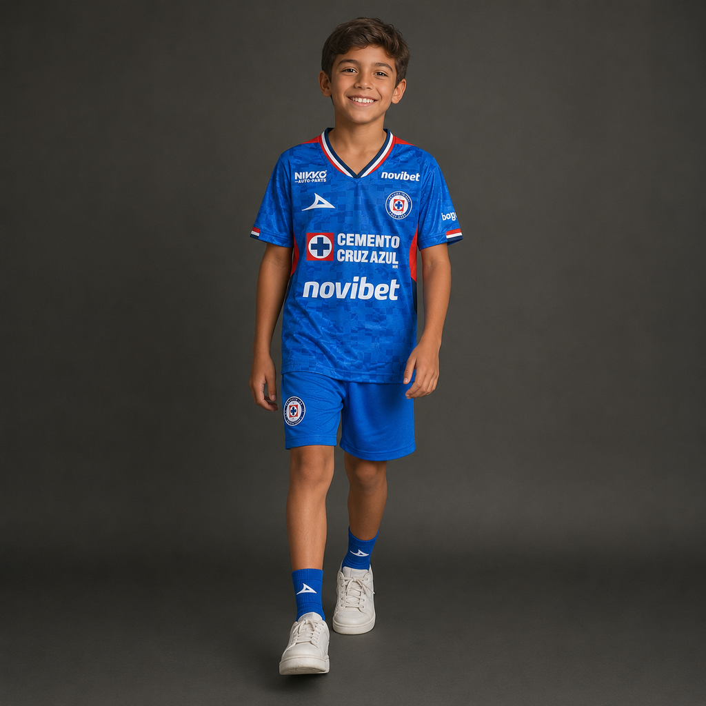 Cruz Azul Local 25-26 Infantil en modelo