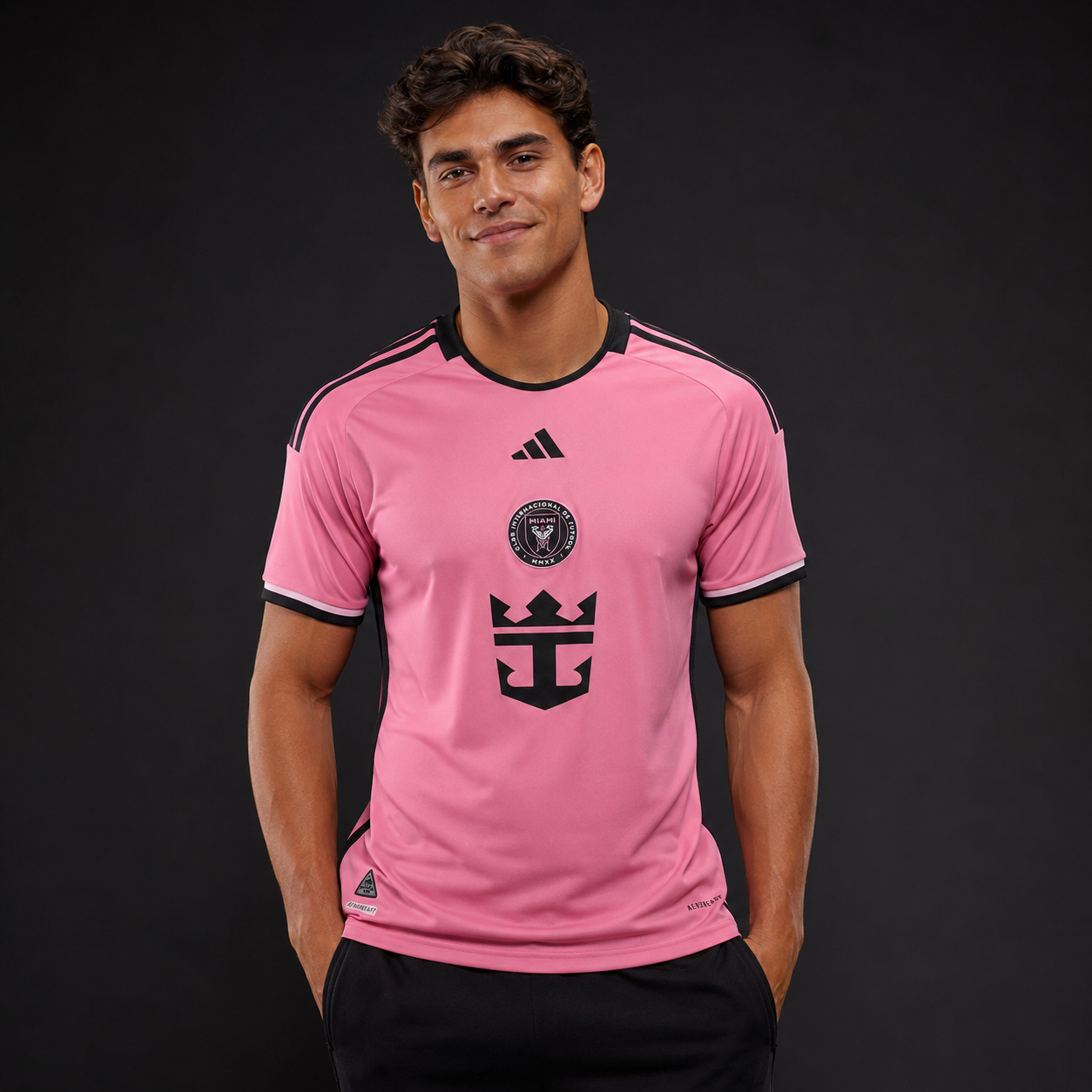 Jersey Inter Miami Local Messi 24-25 con modelo