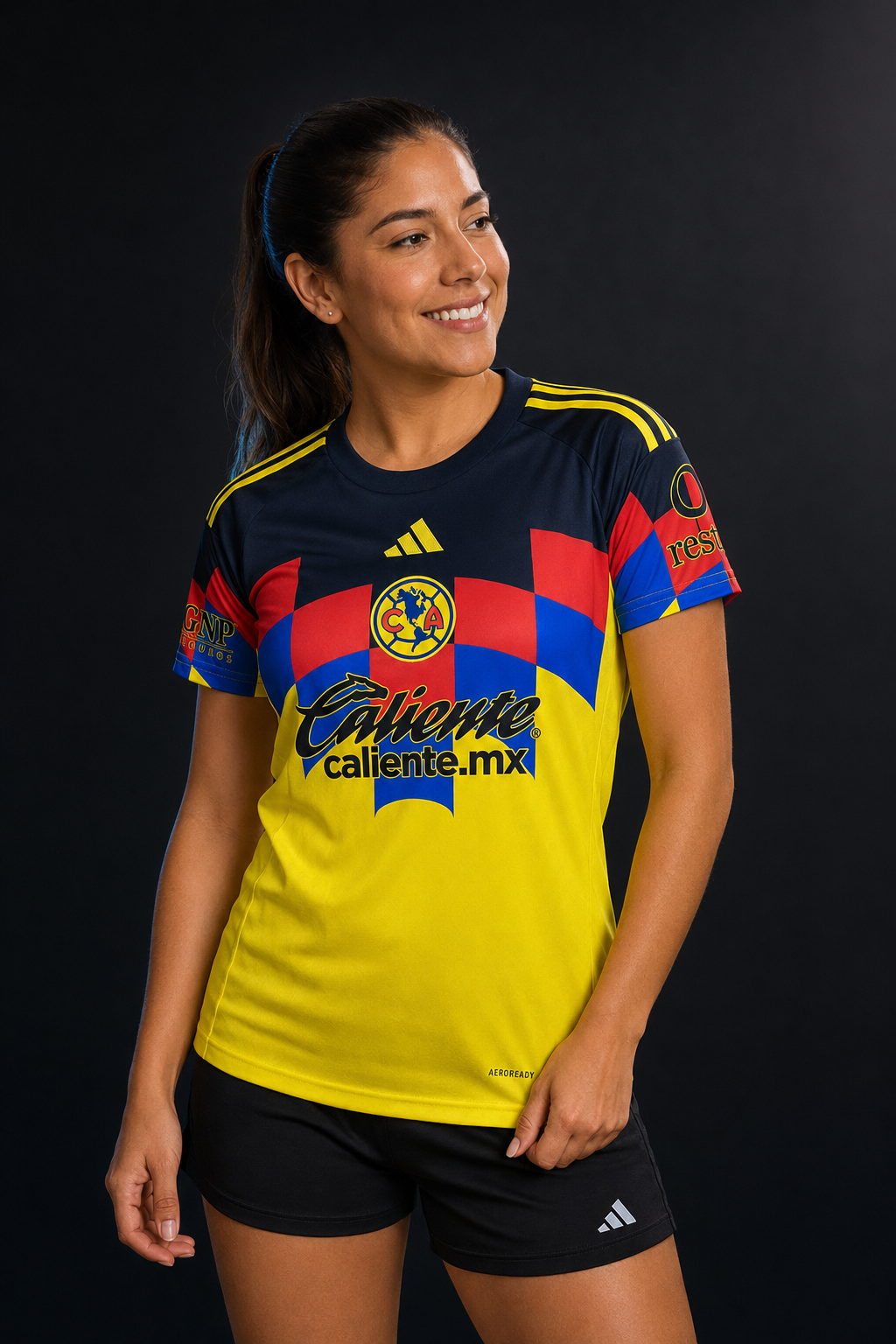 Jersey América Local 25-26 Dama en modelo