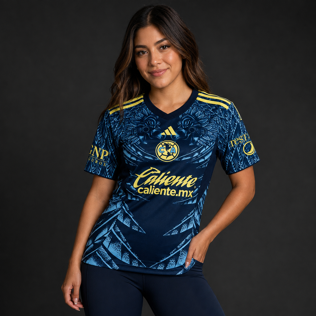 Jersey América Visita 25-26 Dama en modelo
