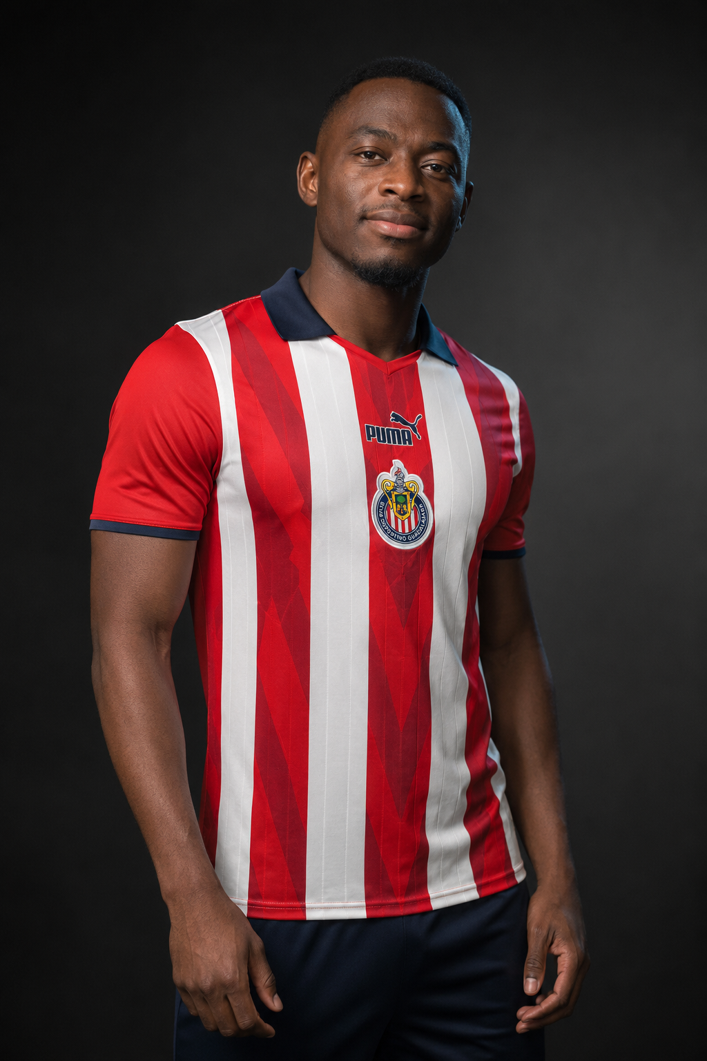 Jersey Chivas Edición Especial V. Jugador en modelo