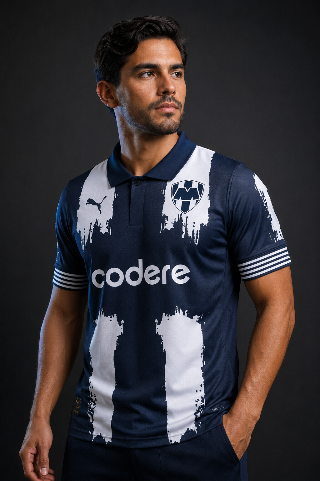 Jersey Rayados Mundial de Clubes 25 V. Jugador en modelo