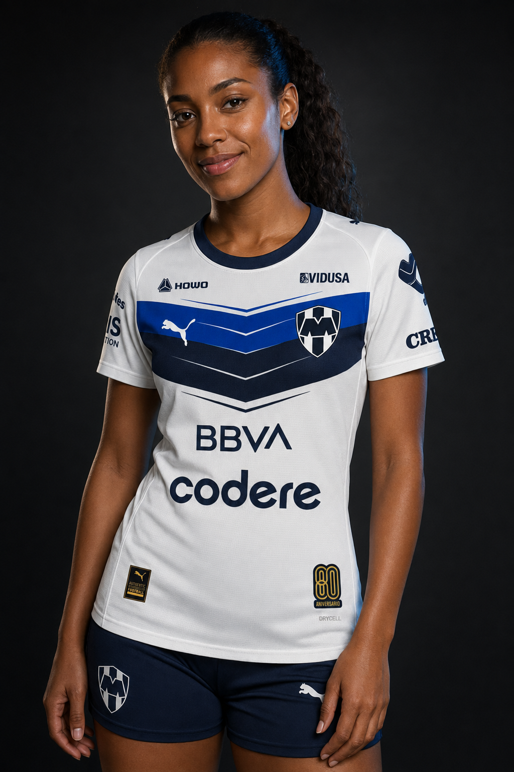 Jersey Rayados Visita 25-26 Dama en modelo