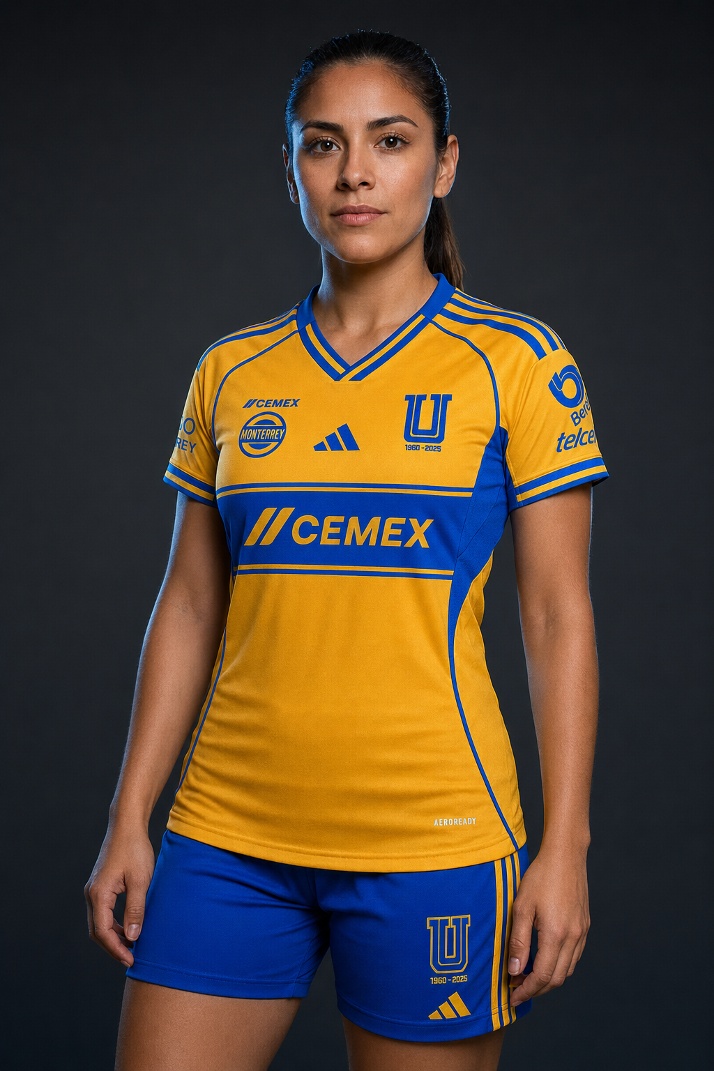 Jersey Tigres Local 25-26 Dama en modelo